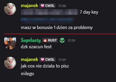 Opinia klienta